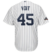 Load image into Gallery viewer, Luke Voit New York Yankees Majestic 2019 Postseason Official Cool Base Player Jersey - White/Navy
