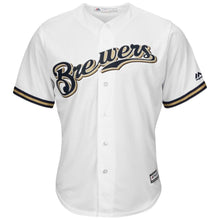 Load image into Gallery viewer, Manny Pina Milwaukee Brewers Majestic Home Cool Base Player Jersey - White