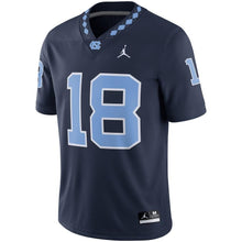 Load image into Gallery viewer, North Carolina Tar Heels Jordan Brand Game Football Jersey - Navy