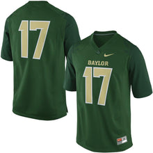 Load image into Gallery viewer, No. 17 Baylor Bears Nike Replica Game Football Jersey - Green