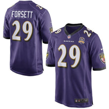 Load image into Gallery viewer, Justin Forsett Baltimore Ravens Nike Team Game 2015 Patch Jersey - Purple