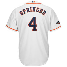 Load image into Gallery viewer, George Springer Houston Astros Majestic 2019 Postseason Official Cool Base Player Jersey - White