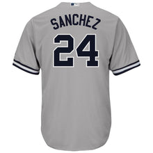 Load image into Gallery viewer, Gary Sanchez New York Yankees Majestic Road Official Cool Base Player Jersey - Gray