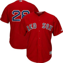Load image into Gallery viewer, J.D. Martinez Boston Red Sox Majestic Alternate Official Cool Base Replica Player Jersey - Scarlet