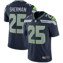 Load image into Gallery viewer, Richard Sherman Seattle Seahawks Nike Vapor Untouchable Limited Player Jersey - College Navy