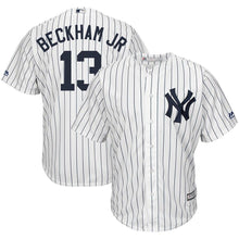 Load image into Gallery viewer, Odell Beckham Jr New York Yankees Majestic x MLB Crossover Cool Base Player Jersey - White