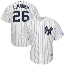 Load image into Gallery viewer, DJ LeMahieu New York Yankees Majestic Official Cool Base Player Jersey - White/Navy