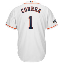 Load image into Gallery viewer, Carlos Correa Houston Astros Majestic 2019 Postseason Official Cool Base Player Jersey - White