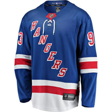 Load image into Gallery viewer, Mika Zibanejad New York Rangers Fanatics Branded Home Breakaway Player Jersey - Blue