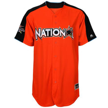Load image into Gallery viewer, National League Majestic 2017 MLB All-Star Game Authentic On-Field Home Run Derby Team Jersey - Orange