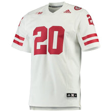 Load image into Gallery viewer, Nebraska Cornhuskers adidas Team Premier Football Jersey - White