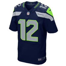 Load image into Gallery viewer, 12s Seattle Seahawks Nike Elite Jersey - College Navy