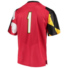 Load image into Gallery viewer, #1 Maryland Terrapins Under Armour Team Replica Football Jersey - Red