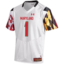 Load image into Gallery viewer, #1 Maryland Terrapins Under Armour Replica Football Jersey - White