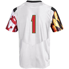 Load image into Gallery viewer, #1 Maryland Terrapins Under Armour Replica Football Jersey - White