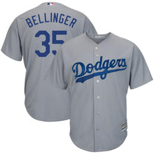 Load image into Gallery viewer, Cody Bellinger Los Angeles Dodgers Majestic Cool Base Player Replica Jersey - Gray
