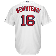 Load image into Gallery viewer, Andrew Benintendi Boston Red Sox Majestic Home Official Cool Base Player Jersey - White