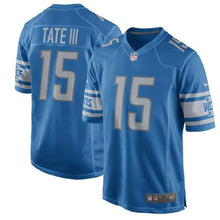 Load image into Gallery viewer, Golden Tate Detroit Lions Nike 2017 Game Jersey - Blue