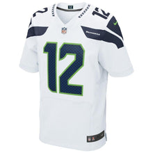 Load image into Gallery viewer, 12s Seattle Seahawks Nike Elite Jersey - White