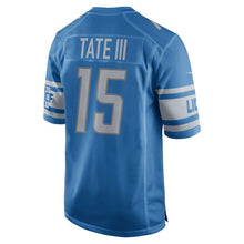Load image into Gallery viewer, Golden Tate Detroit Lions Nike 2017 Game Jersey - Blue