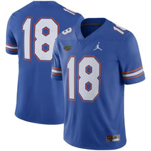 Load image into Gallery viewer, #18 Florida Gators Jordan Brand Game Football Jersey - Royal