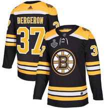 Load image into Gallery viewer, Patrice Bergeron Boston Bruins adidas 2019 Stanley Cup Final Bound Home Player Jersey - Black