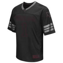 Load image into Gallery viewer, #1 Texas A&amp;M Aggies Colosseum Blackout Football Jersey - Black