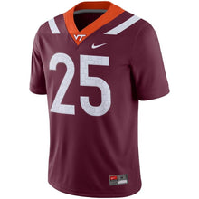 Load image into Gallery viewer, #25 Virginia Tech Hokies Nike Game Jersey - Maroon