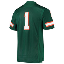 Load image into Gallery viewer, Miami Hurricanes adidas Team Premier Football Jersey - Green