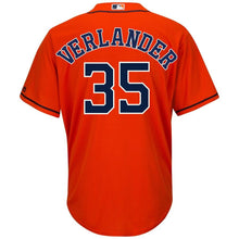 Load image into Gallery viewer, Justin Verlander Houston Astros Majestic Official Cool Base Player Jersey - Orange