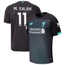Load image into Gallery viewer, Mohamed Salah Liverpool New Balance 2019/20 Third Player Jersey - Black