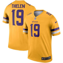 Load image into Gallery viewer, Adam Thielen Minnesota Vikings Nike Inverted Legend Jersey - Gold